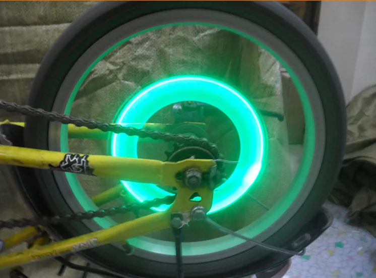 США, британский тип клапана светодиодный велосипед шины клапан огни, передний задний Клапан велосипед свет лампы