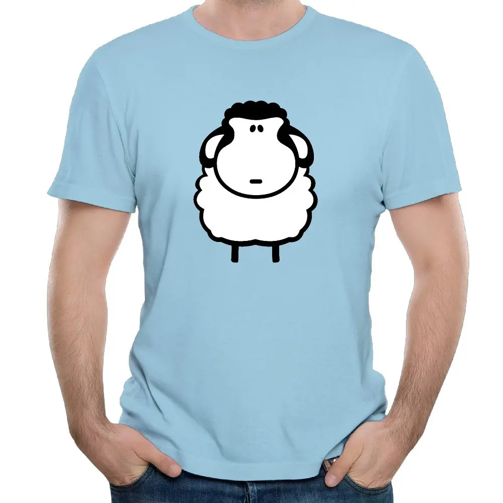Lucu Gembala Domba Kartun Kasual Pria T Shirt Di T Shirt Dari Pria