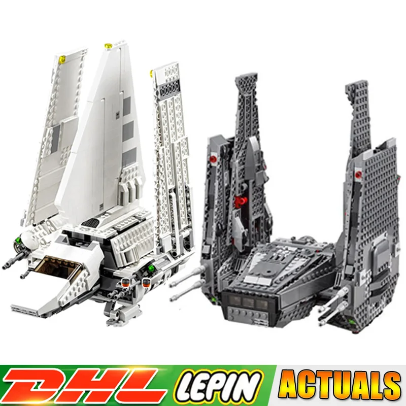 

LEPIN 05006 Star War Kylo Ren Command Shuttle +05057 Imperial Shuttle Tydirium Building Blocks Compatible LegoINGlys 75104 75094