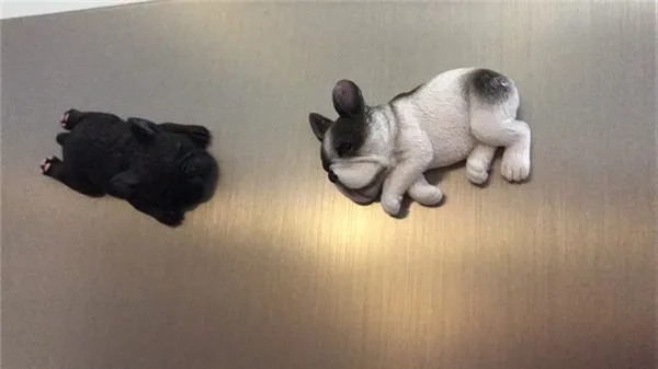 French Bull Dog Sleeping Lazy Pets Fridge Magnets PVC Figures Toys Car Home Office Decoration Gifts - Buyer's Show 9
