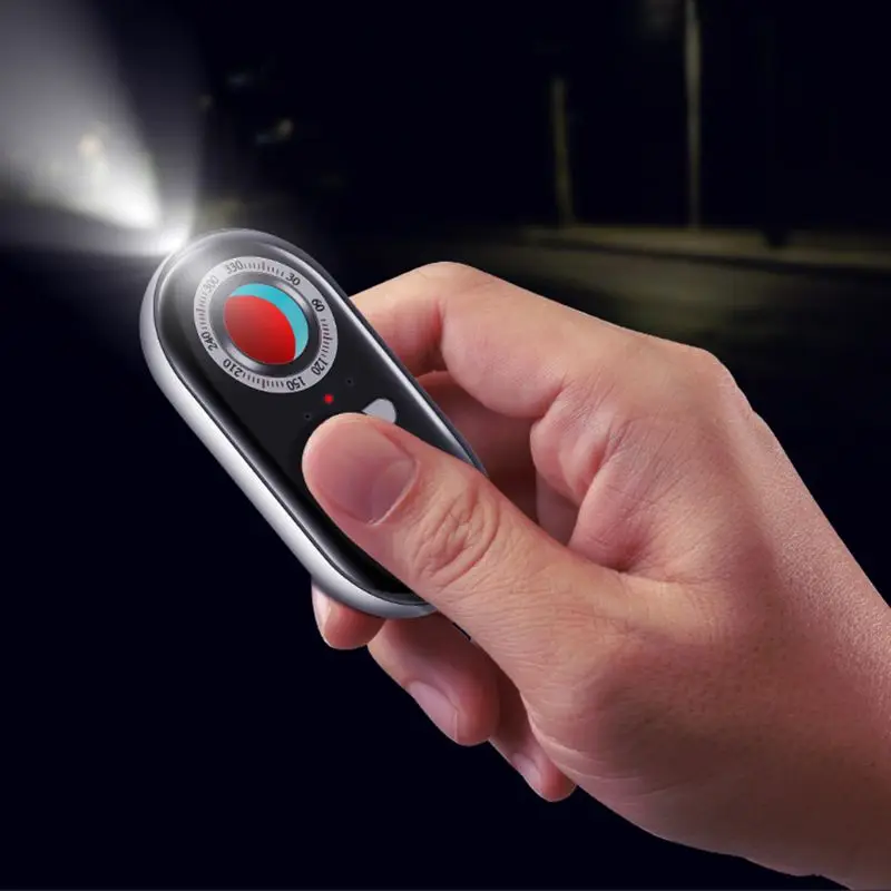 K98 Anti Spy Hidden Camera Detector RF Bug Detector Wireless Signal Scanner Finder with Sound and Light Alarms for Travel Home W
