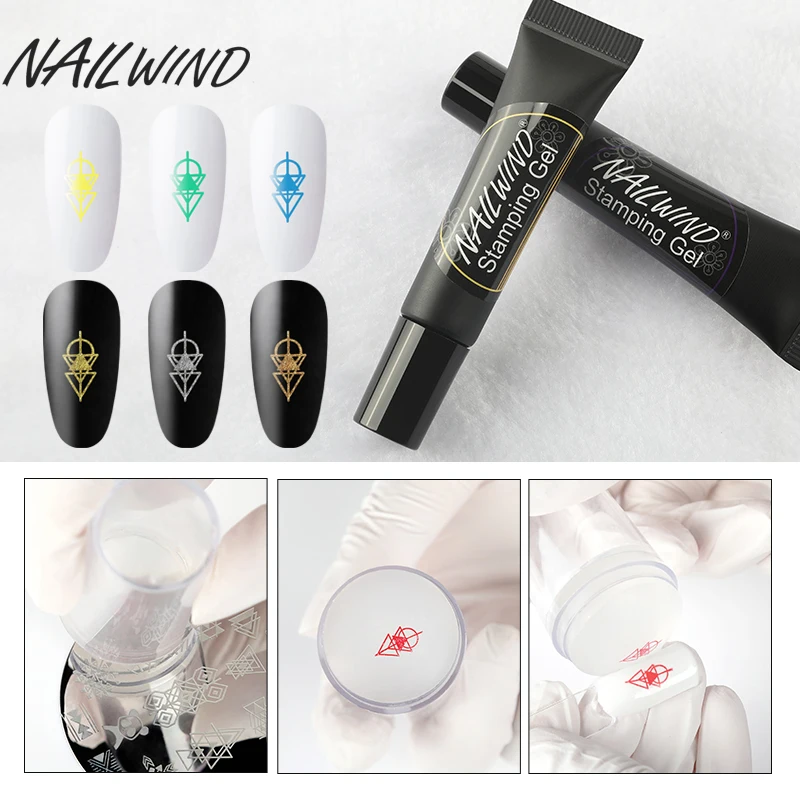 NAILWIND Набор лаков для ногтей маникюра гель штамповки шаблон Vernis Полупостоянный