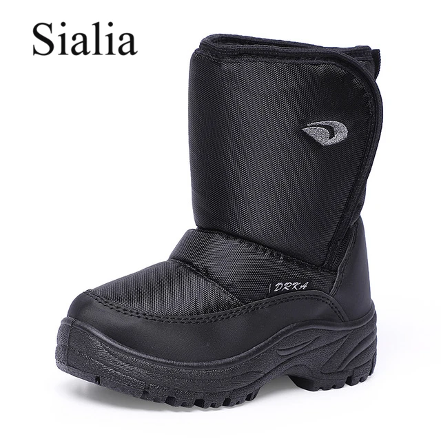 

Sialia Winter Children Boots For Kids Shoes Boys Boots Girls Shoes Kids Snow Boots Plush Warm Mid-Calf Flat with Fashion Outdoor