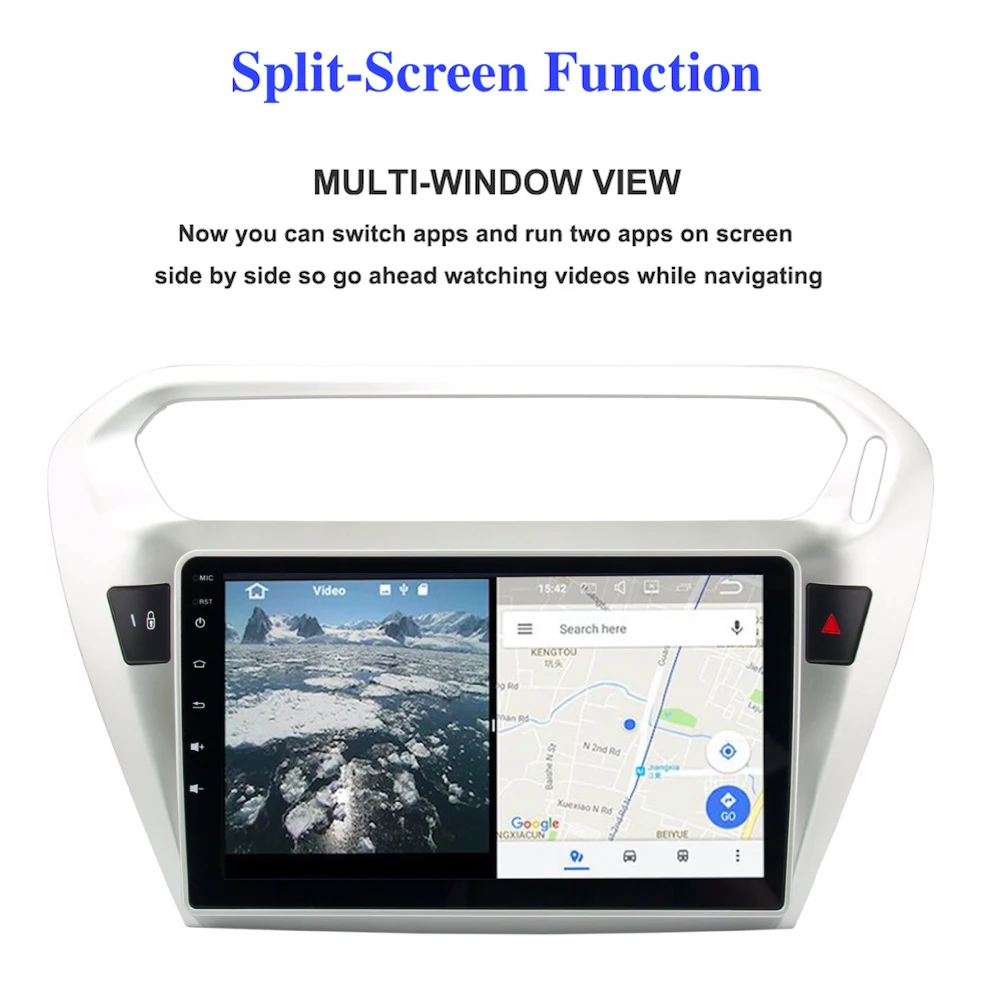 Top Car 2 din android GPS for Peugeot 301 2014 2015 2016 Elysee Autoradio navigation head unit multimedia radio browser PX5 8-Core 1