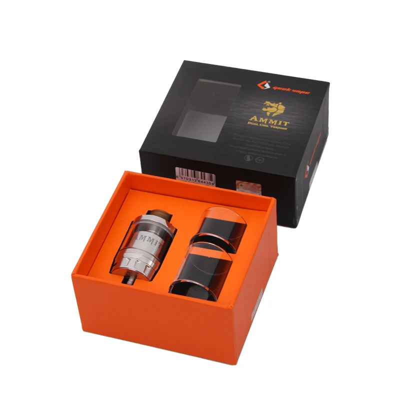 Geekvape Ammit двойная катушка версия 3 мл/6 мл RTA атомайзер поддерживает как двойную так