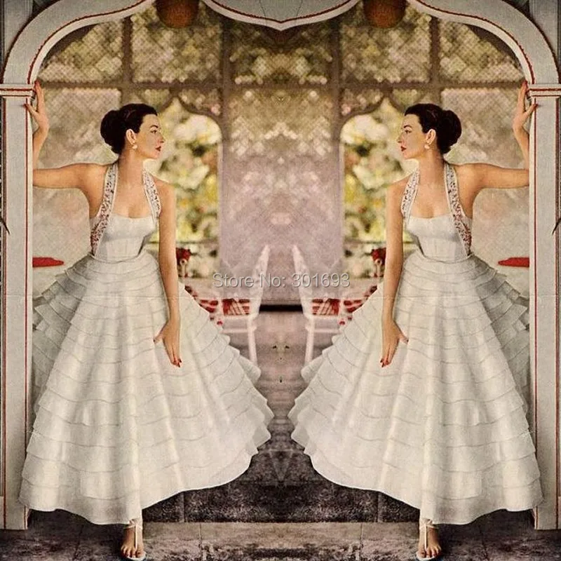 50s Halter Wedding Dress