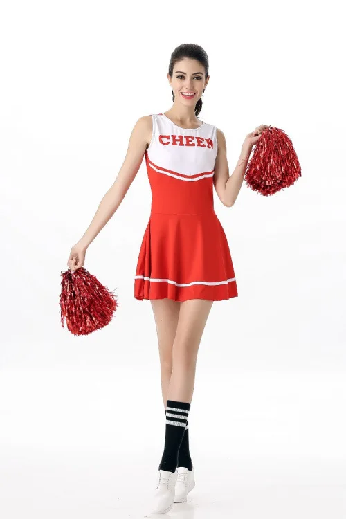 High School Musical Cheerleader Costume Cheer Uniform Fancy Dress