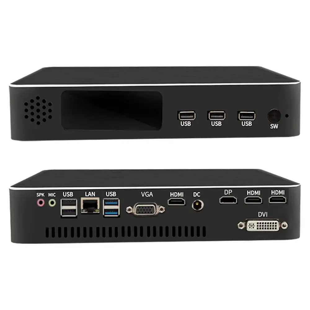 Kingdel высокое качество HTPC четырехъядерный процессор Intel i7 7700 4G выделенный GTX1050TI DVI
