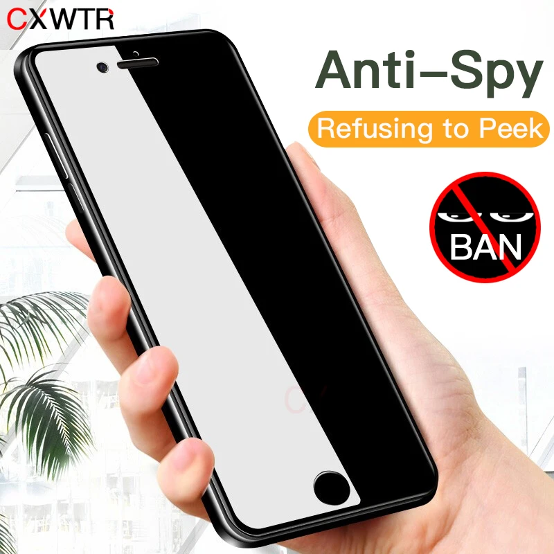 

Anti Spy Tempered Glass For iPhone 6 6S 7 8 Plus 5 5S SE X XS XR Xs Max Privacy Screen Protector Film Protective Glass
