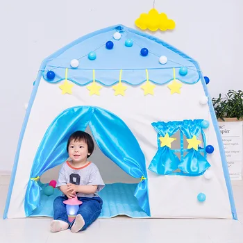 

Children indoor and outdoor castle tent baby princess game house boy girl oversized house folding game house for kids gifts