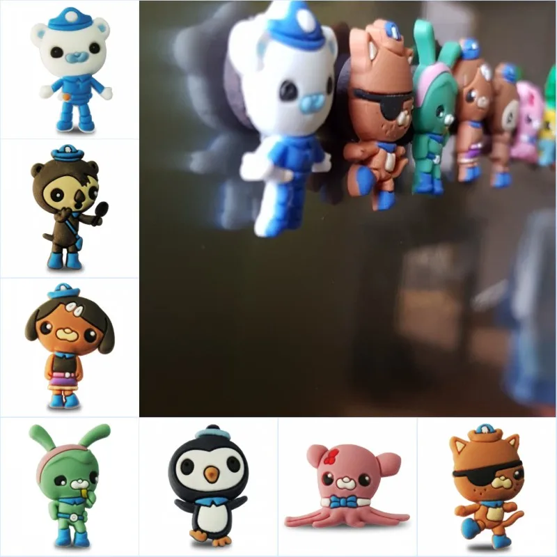

1pcs The Octonauts Cartoon Magnetic Stickers PVC Blackboard Magnets Office School Supplies Fridge Magnets for Kids Toy Gift