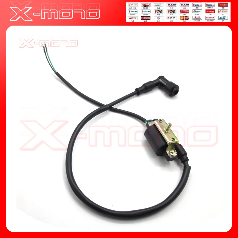 

2-Wire Ignition Coil for 4-stroke 50cc 70 cc 90cc 110 cc 125cc ATV Dirt Bikes Go Karts Quad 4 Wheeler Buggys