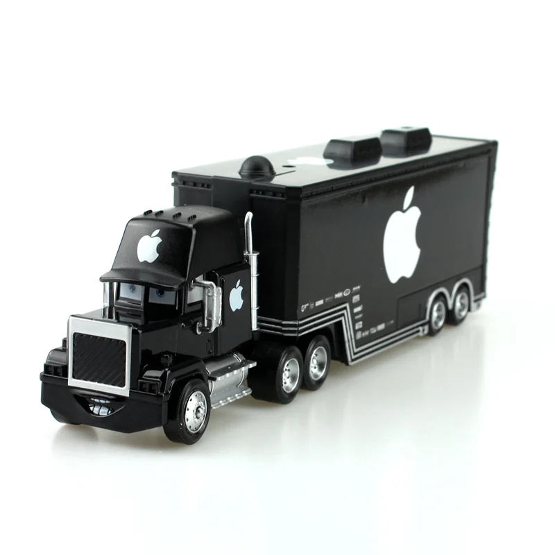 Disney Pixar тачки черное яблоко mack truck+ маленький автомобиль 1:55 металлическая игрушка сплав автомобиль Diecasts& игрушечные автомобили Модель автомобиля игрушки