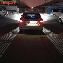 Attractive Universal White Red Angel Wings LED Welcome Light For Car SUV Motorcycle 12V 24V