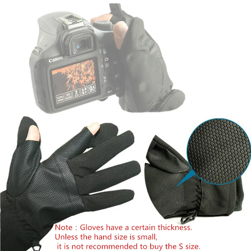 S, m, l фотографические непромокаемые перчатки Нескользящие теплые наружные перчатки для съемки камеры Canon Nikon sony Pentax аксессуары для камеры *