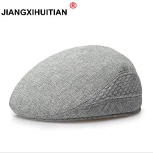 Летний берет мужской дизайн льняная шляпа женские осенние и зимние береты удобные boinas дышащая сетчатая шляпа sunbonnet toca