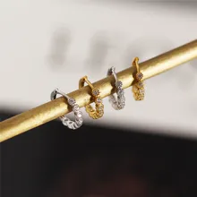 Мини циркониевые серьги, 925 пробы, серебряные женские серьги, маленькие круглые серьги-гвоздики для женщин, для банкета, гвозди, чтобы отправить подруге