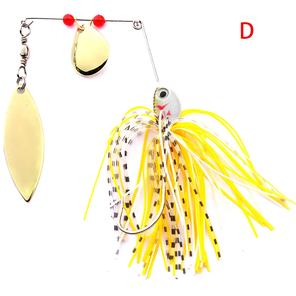 JACKFISH Спиннербейт 18 г buzzbait Spirit Spinner Приманка рыболовная приманка рыболовная жесткая приманка лезвия крючки металлические ложки - Цвет: D