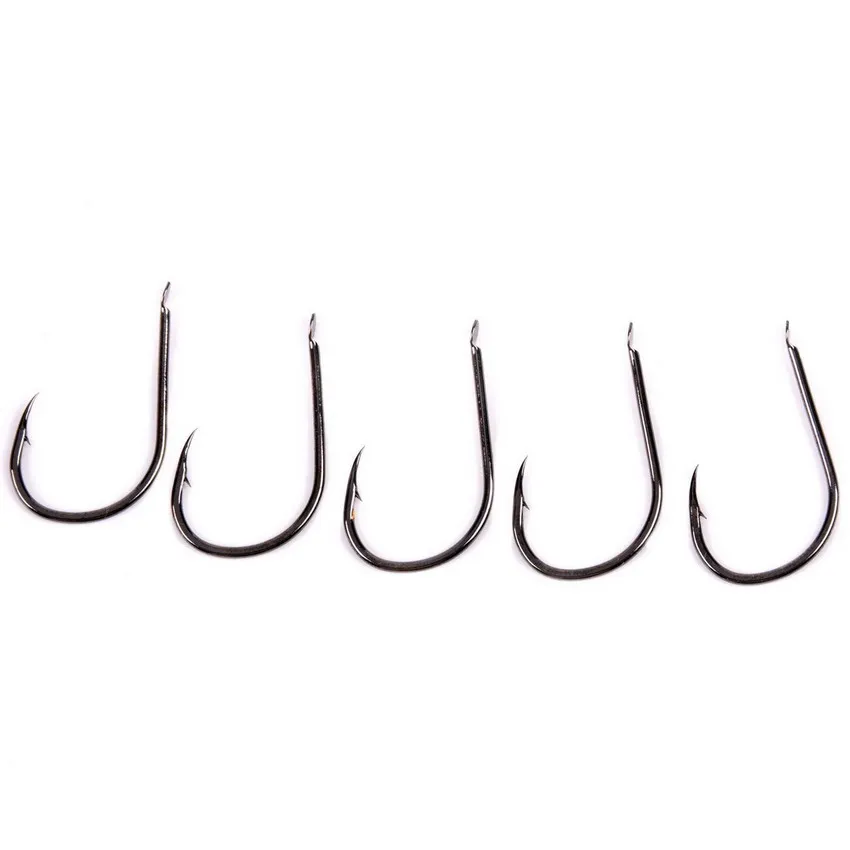 200pcs Fishhook 1 15 Crank Hooks Texas Rig Fishing Worm Bait Fishing