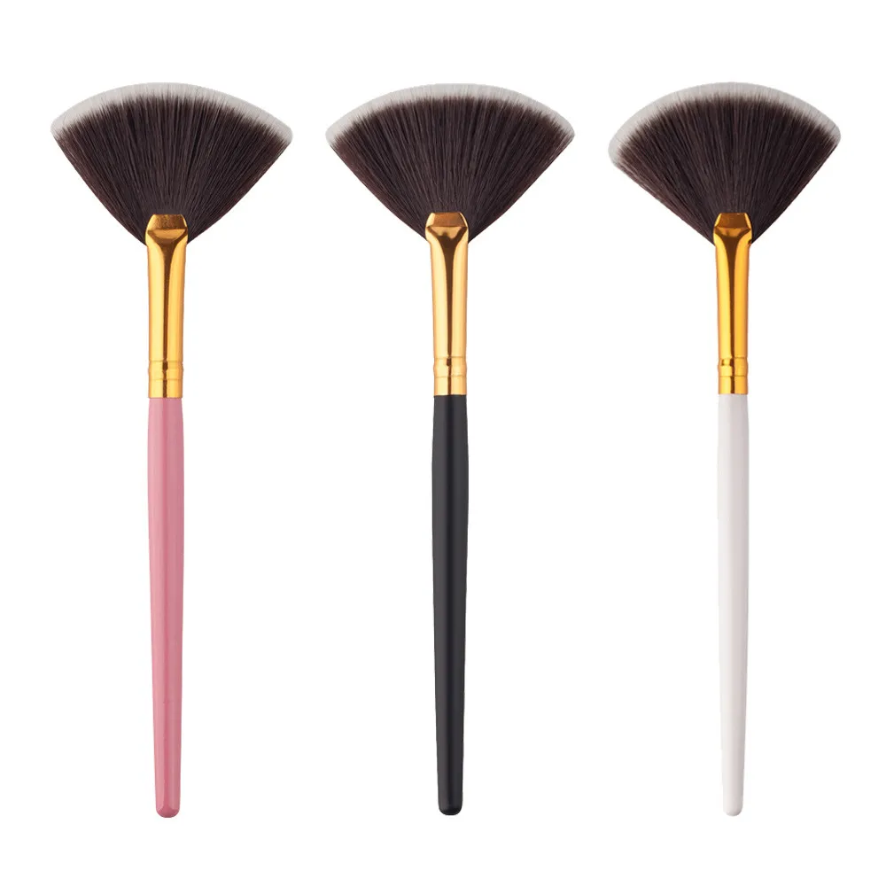 

Ladies New 1Pc Fan Brush Portable Slim Professional Makeup Brush L501