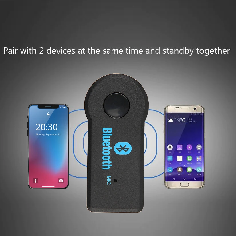 

3.5mm Aux Handsfree Bluetooth Receiver Music Car kit Adapter Music Transmitter to Car Speaker Mp3 Player Wired Earphone with Mic