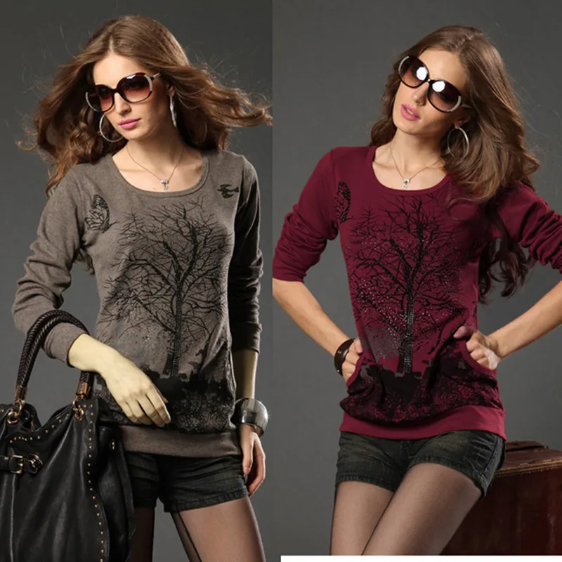 Plus Size Clothing Spring Fashion Pullovers Sweater Women Jumpers Loose Knitwear Long-Sleeve Cotton Women Sweaters,Pull Femme 02