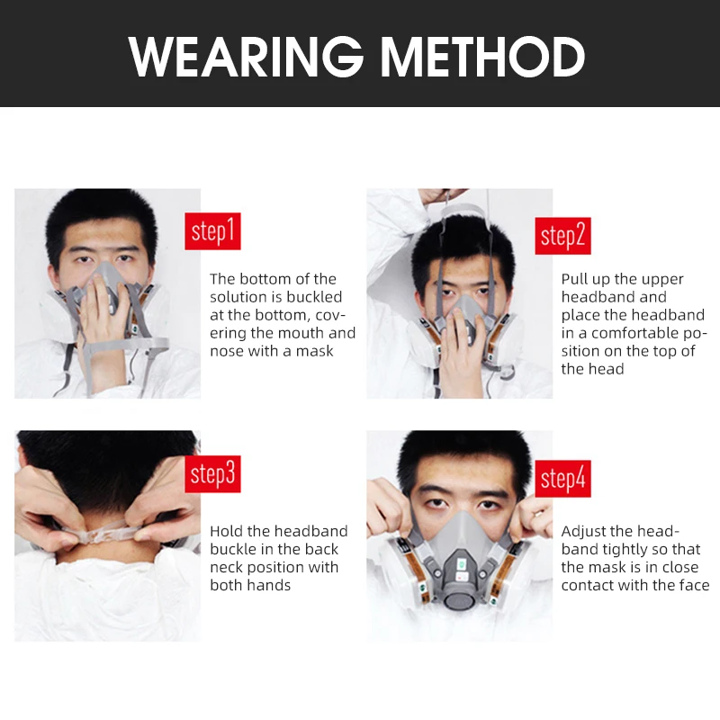 Respirator Mask Spray Paint Special Mask Anti-chemical Pesticide Anti-fog Mask Gas Mask Decoration Industrial Dust Formaldehyde
