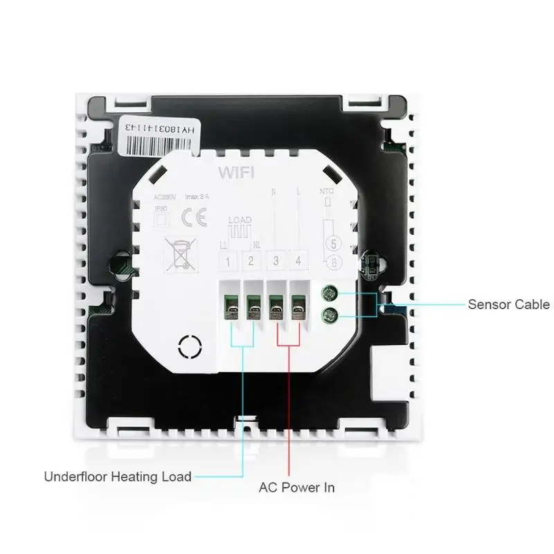 Wi-Fi термостат Smart lcd сенсорный экран комнатный подогрев пола цифровой беспроводной контроллер температуры Терморегулятор