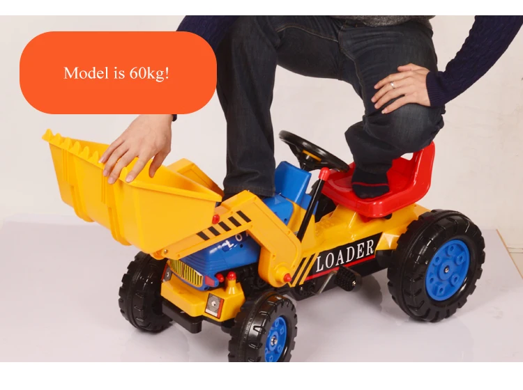 Большой Детский бульдозер может ездить Электрический экскаватор машина мальчик игрушечный автомобиль инженерный автомобиль 2-4-6 лет