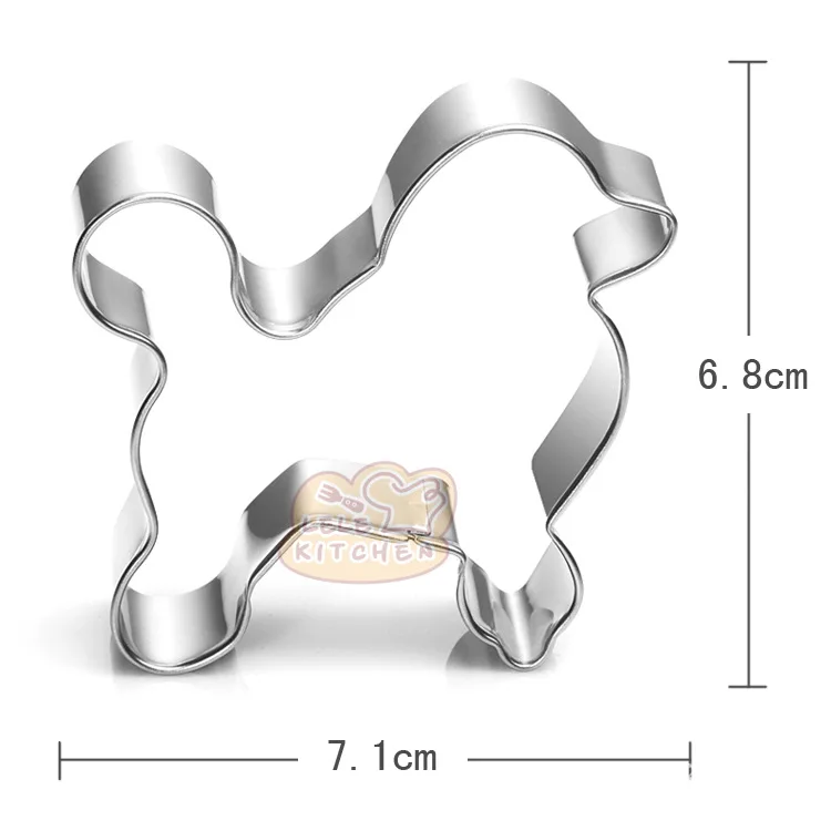 DIY милая собака Пудель Форма Алюминиевый сплав печенье формы печенья украшения торта инструменты Кухня выпечки инструменты 8086