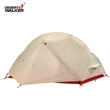 2.6LB Ultralight 15D Nylon Outdoor Folding Tent 216*76*95CM Waterproof 3000MM Ventilated Military Camping Tent 4 Seasons Durable