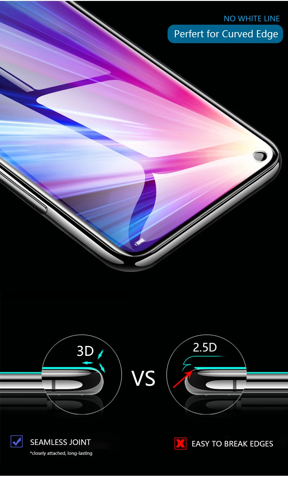 CHYI 3D изогнутая пленка для Honor View 20 Защитная пленка для экрана полное покрытие для huawei Honor V20 нано Гидрогелевая пленка не закаленное стекло