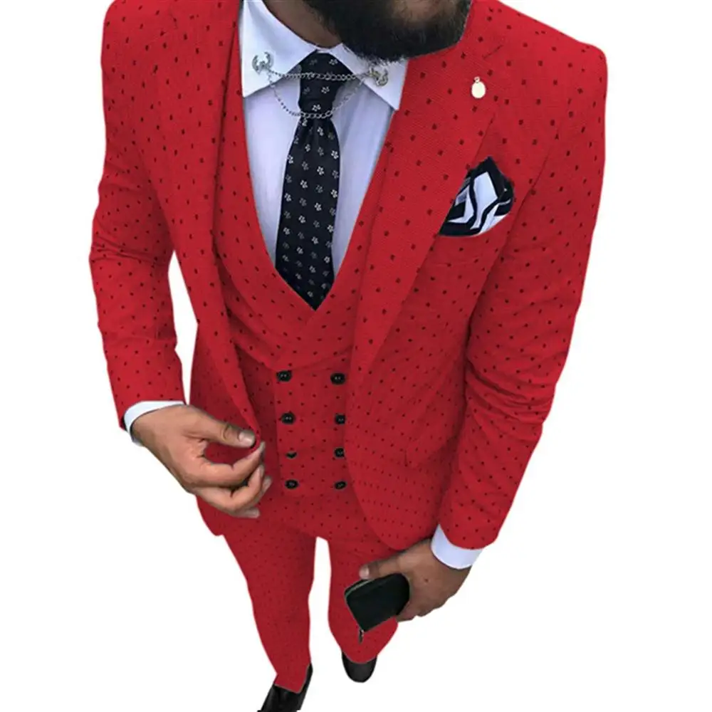 2019 الرجال Poika دوت دعوى 3 قطعة أحدث معطف بانت تصاميم الشق التلبيب البدلات الرسمية رفقاء ل الزفاف/ حزب (سترة + سترة + السراويل)