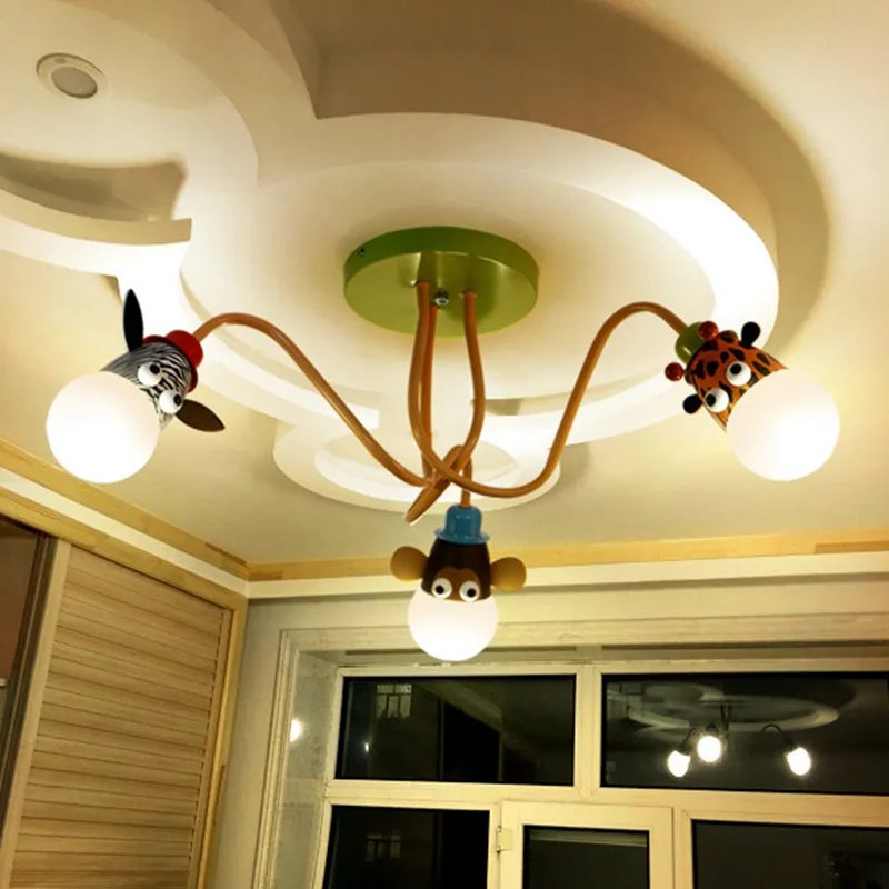 Детский Светильник в виде жирафа, милые лампы для детских комнат, детский потолочный светильник, декоративный светильник для детской комнаты