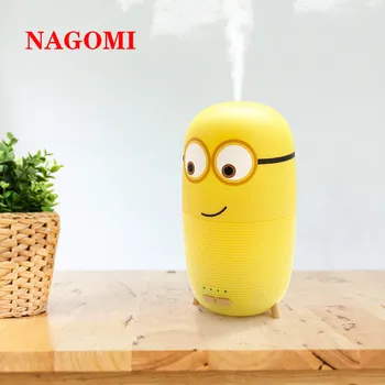 

150ML Aroma Essential Oil Diffuser Minions Mini Ultrasonic Air Humidifier 7 Night Light Changing For Home Bedroom
