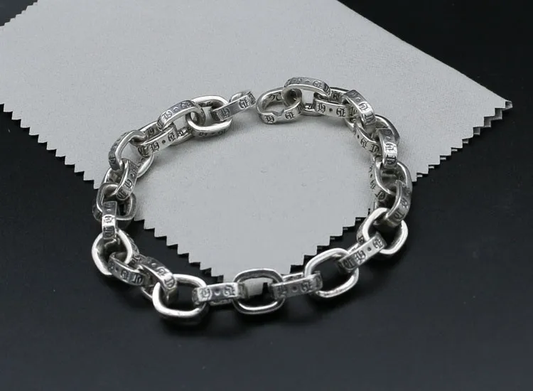 

S925 silver right EXO with Engraved Bracelet accessories and jewelry simple trendsetter Club