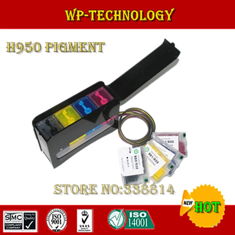 [Full Pigment ink] CISS suit for HP950 HP951 HP office jet pro 8600 printer etc With specialized pigment ink. | Компьютеры и офис