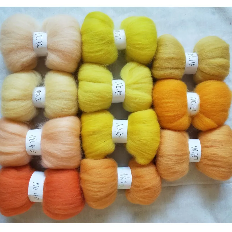 WFPFBEC felt wool fiber for needle felting merino wool roving fiber