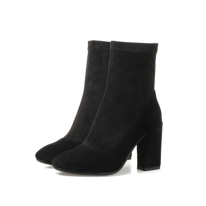 Suede Angle Boots ESVEVA 2017 Women's West Styl