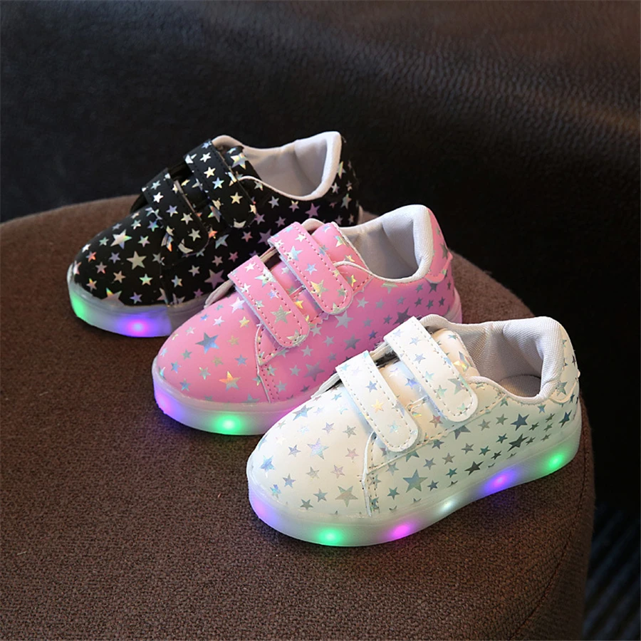 Baby Led Light Luminous Shoes Children Luminous Shines Sapatos Anti ...