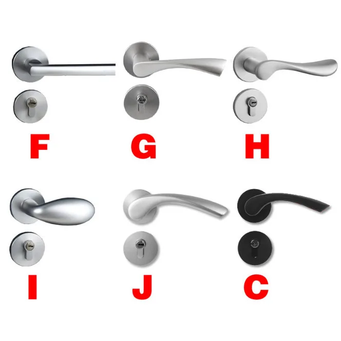

Cadeado Free Shipping Mute Door Lock 58 Magnetic Suction Indoor Lock, Bedroom Door, Bathroom Double Tongue Handle Suo Yabai