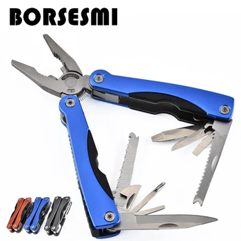 

Hot sale AA1 Outdoor combination kit muilti functional tongs camping tools Large multi purpose folding knife pliers Easy