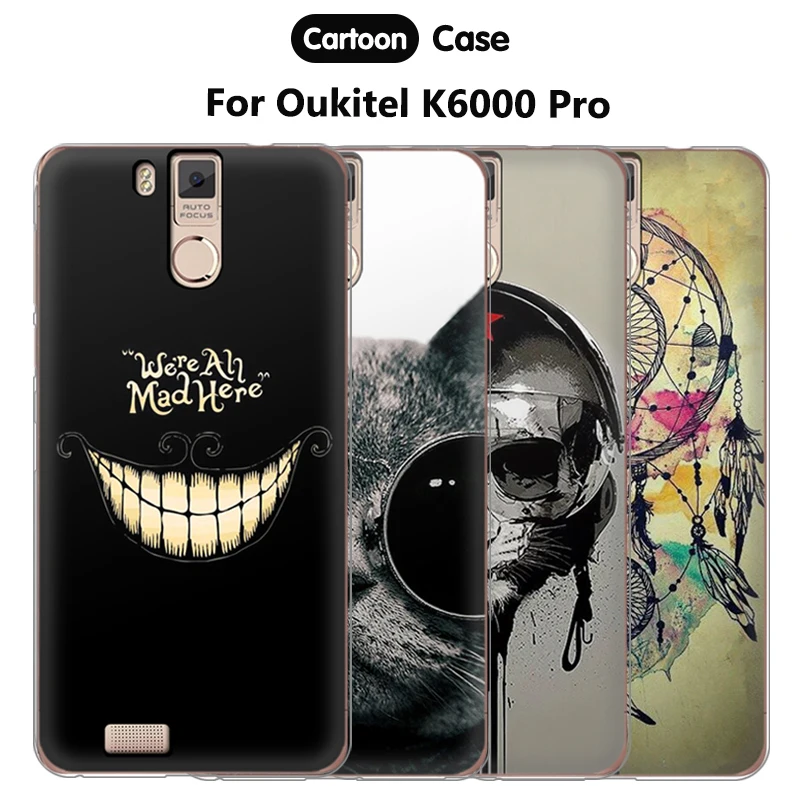

JURCHEN Case For Oukitel K6000 Pro Case Silicone Soft TPU Cartoon Phone Case Cover For Oukitel K6000 Pro Funda Back Cover 5.5"