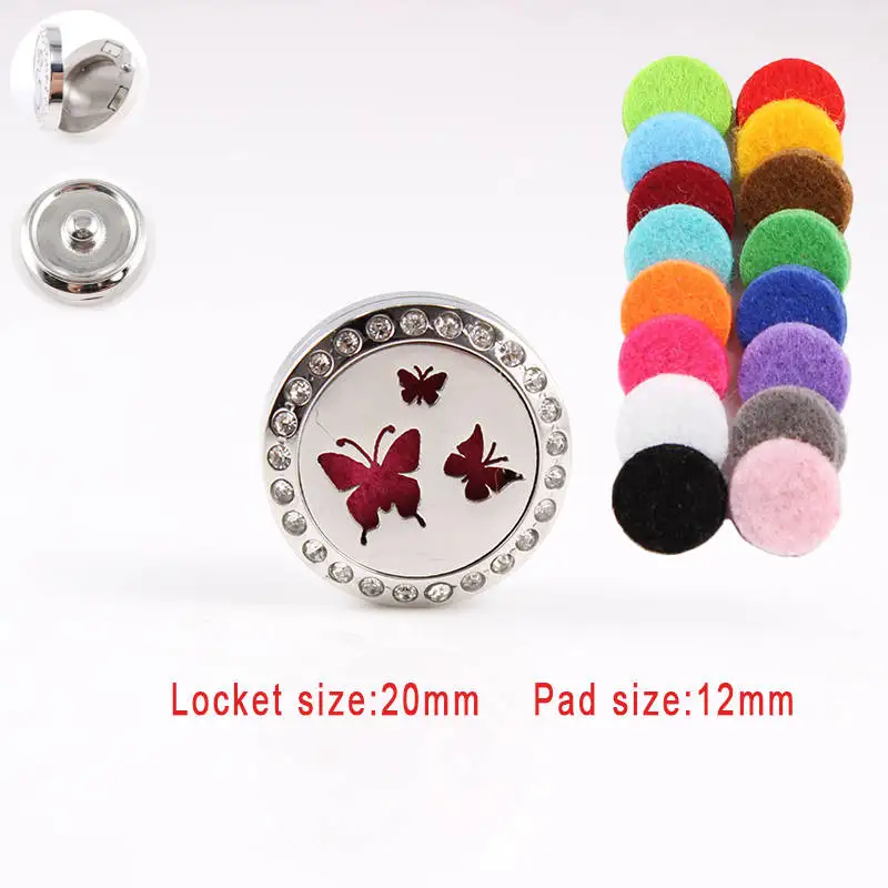 Hot Wholesale butterfly Snap Buttons 20mm stainless steel Essential oil diffuser locket snap For Woman 18mm Snap Button Jewelry Hot Wholesale butterfly Snap Buttons 20mm stainless steel Essential oil diffuser locket snap For Woman 18mm Snap Button Jewelry