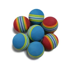 Retail PU Foam Rainbow Foam Sponge Indoor Practice Golf Balls Training Ball Training Aid Swing Backyard