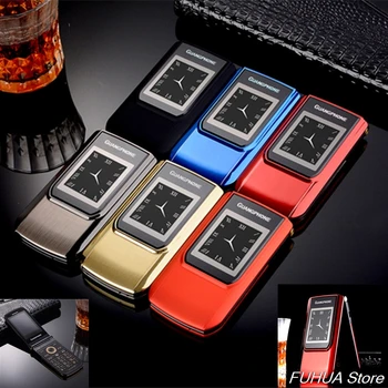 

Flip Metal Body Mobile Cellphone E9 Dual Sim Dual Screen Radio 2.4'' Touch Sceen SOS Big Keyboard Loud Sound Flashlight Phone