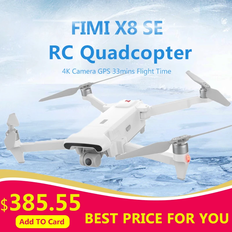 

FIMI X8 SE RC Quadcopter Spare Parts Main Body With Propellers With 3-axis Gimbal 4K Camera GPS 33mins Flight Time RC Drone RTF