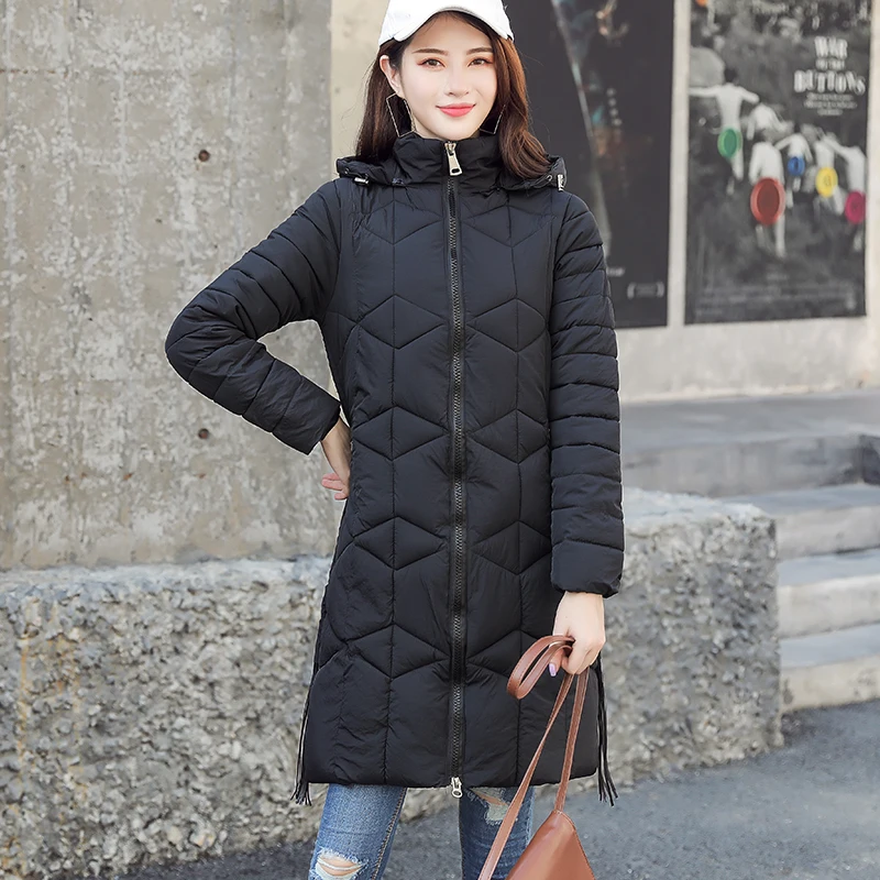 

parka women 2019 Winter Jacket Women Coats Hooded Coats Female Parka Thick Cotton Padded Lining Winter Female Coats