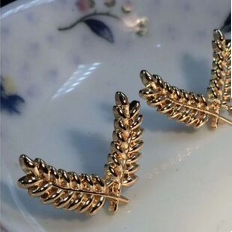 Мода Листья пшеницы ошейник СОВЕТЫ Pin Брошь рубашка Пряжка для мужчин женщин панк