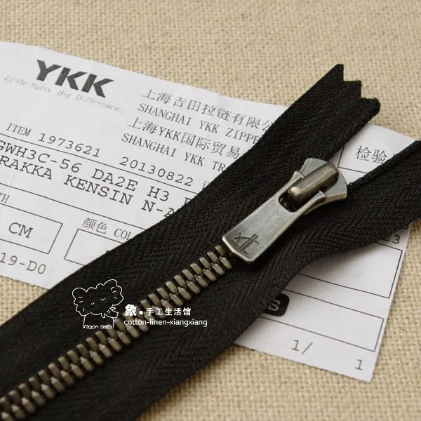 

DIY handmade purses footwear accessories 5 # YKK ancient silver zipper corn teeth EXCELLA high 25 ~ 50cm